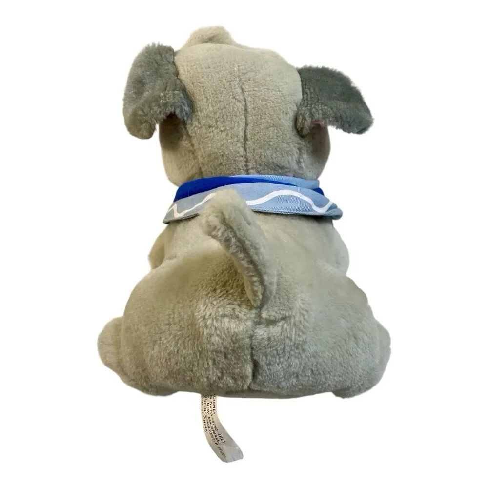 Disney Pocahontas Percy Pug Plush Vintage Applause 41824 Grey Dog 8 Inch